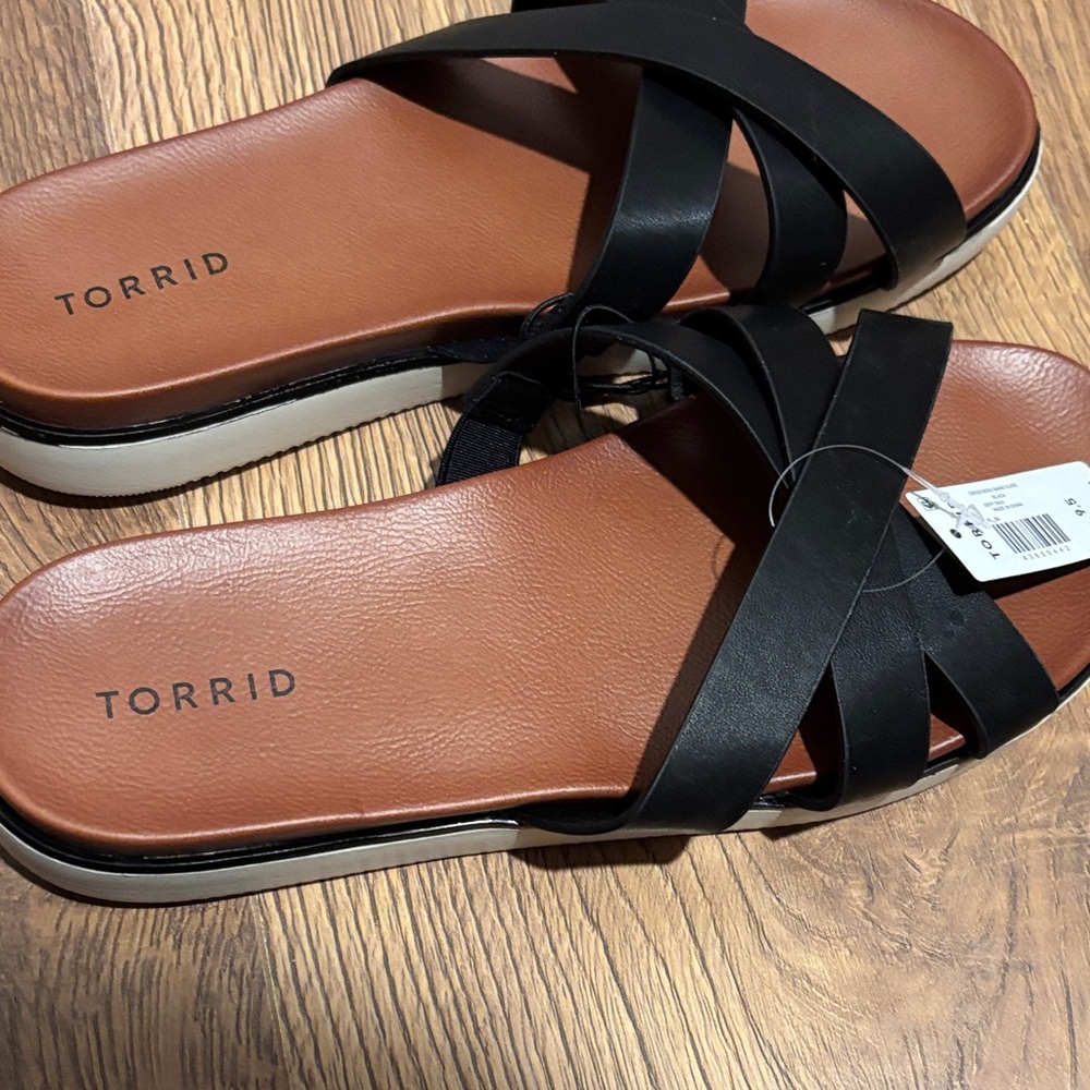 Torrid Black and Brown Women's Sandals